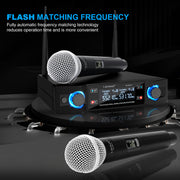 dual channel wireless microphone system, view 7 - MRSLM