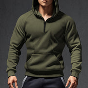 half zip fleece pullover sweater, view 7 - MRSLM