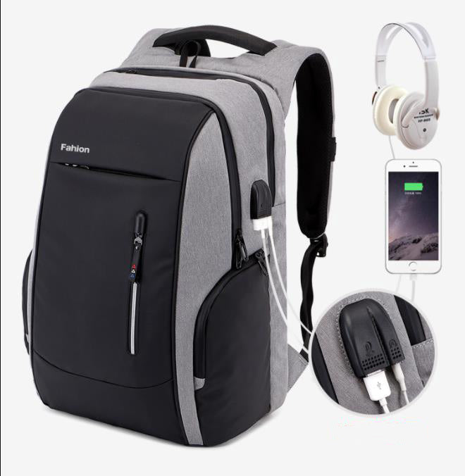 USB charging computer backpack, view 2 - MRSLM