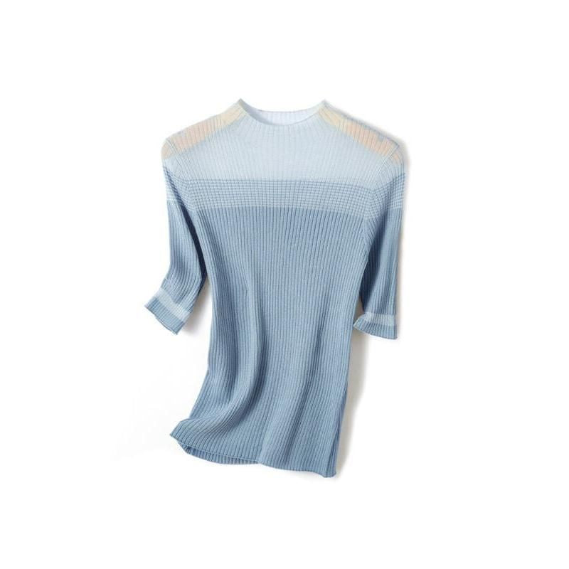 Elegantes Stricktop mit halben Ärmeln für Damen