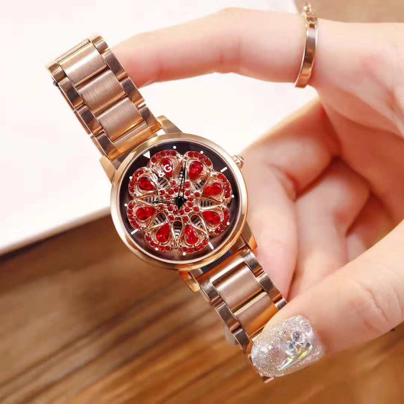 women's diamond pattern watch, view 2 - MRSLM