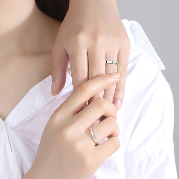 S925 Sterling Silver Ring Couple