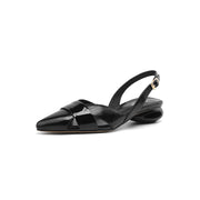 leather heeled sandals, view 2 - MRSLM
