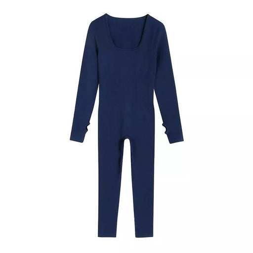 ribbed yoga jumpsuit, view 2 - MRSLM