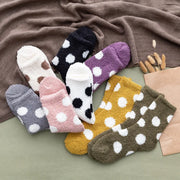 Candy color fluffy dot socks for women, view 10 - MRSLM