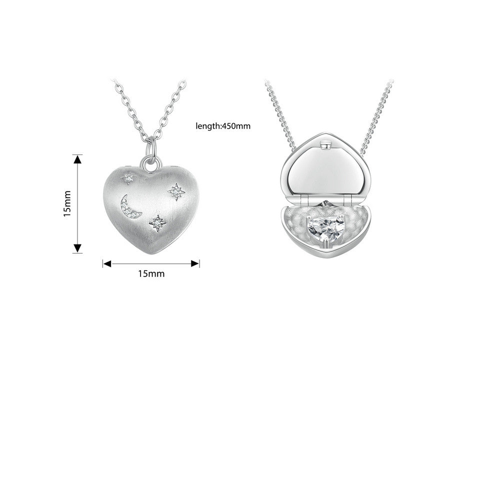 Lettering Open And Close Design Love Necklace