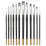 12-piece artist paint brush set, view 4 - MRSLM