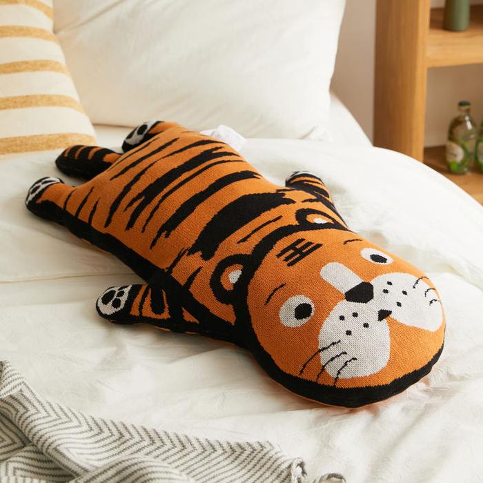 Niedliche Kawaii-Tiger-Strickkissen
