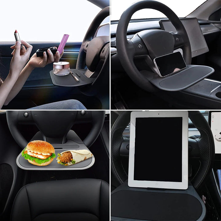 Multi-Function Steering Wheel Tray for Tesla Model 3 & Model Y (2017-2023)