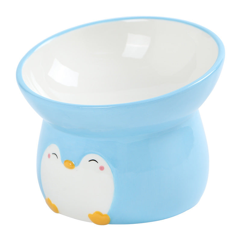 Penguin-shaped ceramic pet bowl, view 8 - MRSLM