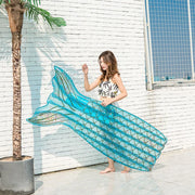 mermaid inflatable pool lounger, view 2 - MRSLM