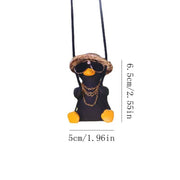 swinging duck car pendant, view 7 - MRSLM