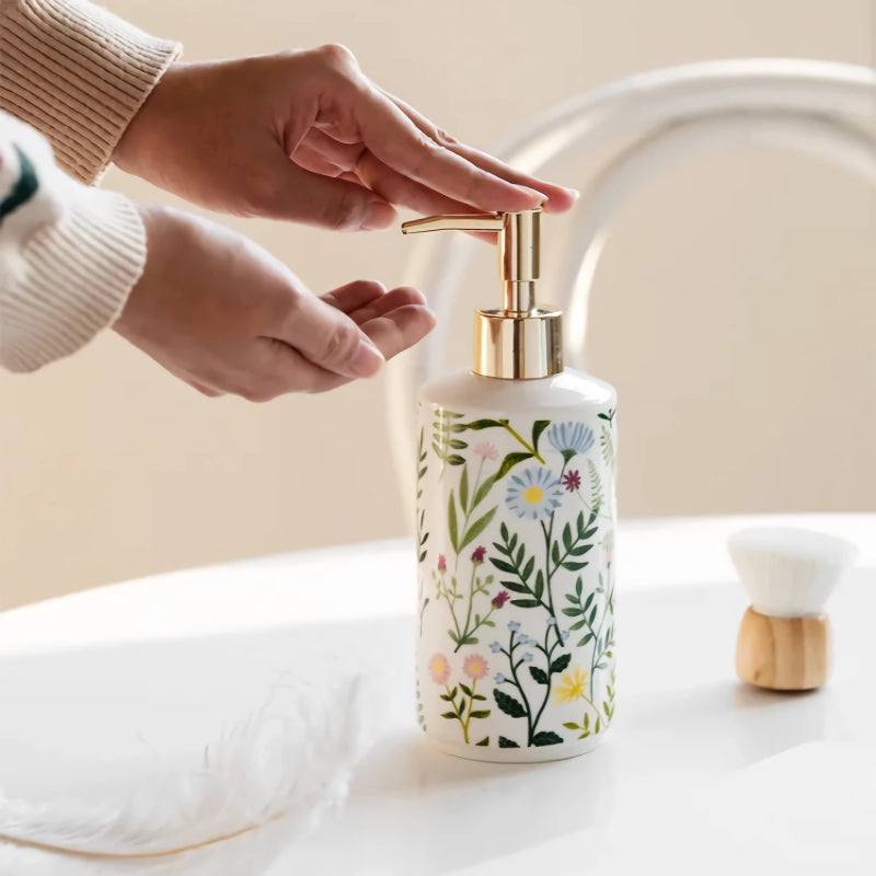 ceramic flower soap dispenser - MRSLM