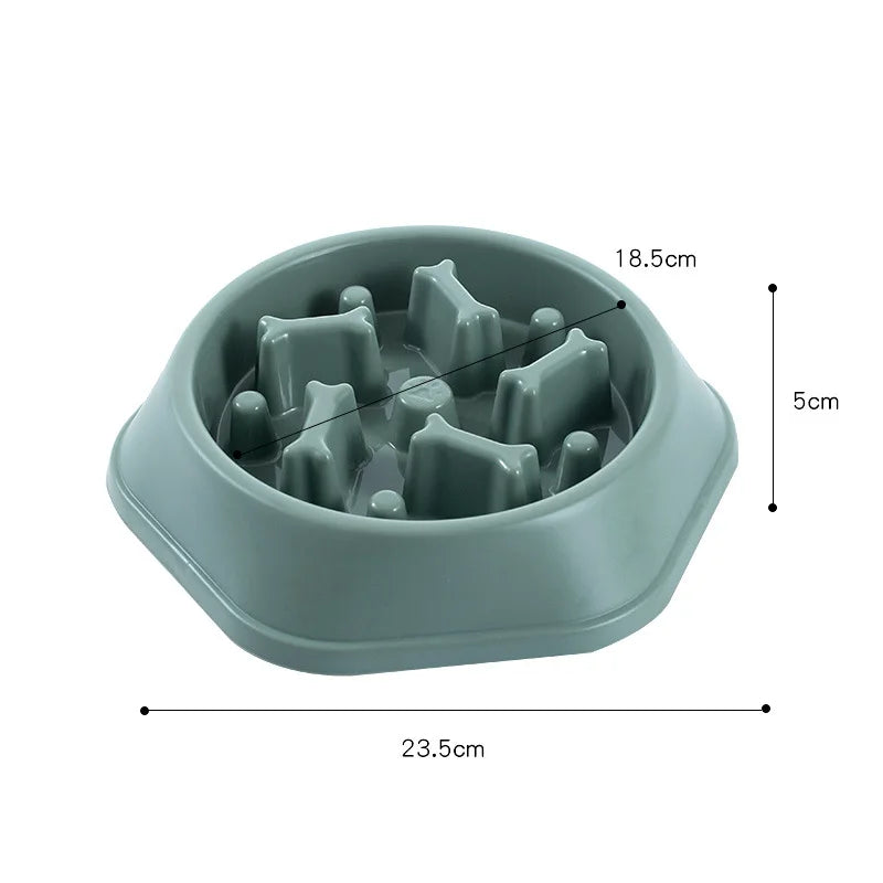 slow feeder dog bowl, view 4 - MRSLM