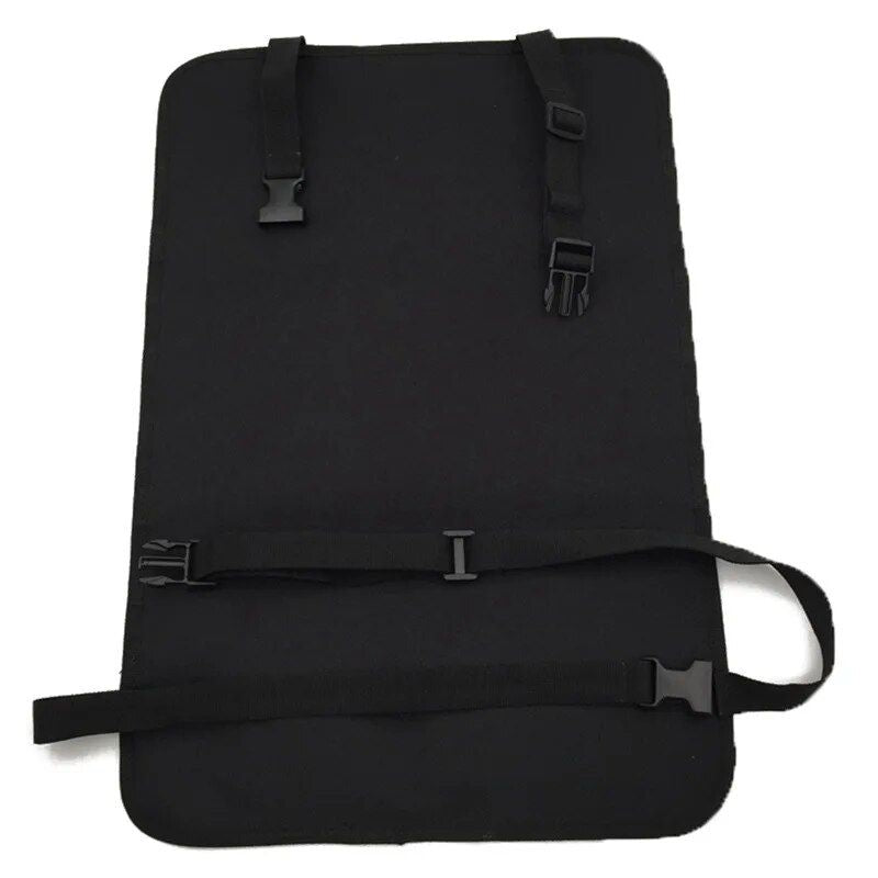 Tactical car seat organizer with Molle pouches, view 2 - MRSLM