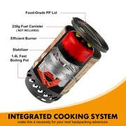 portable backpacking stove, view 5 - MRSLM