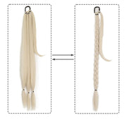 synthetic braided ponytail hair extension, view 4 - MRSLM