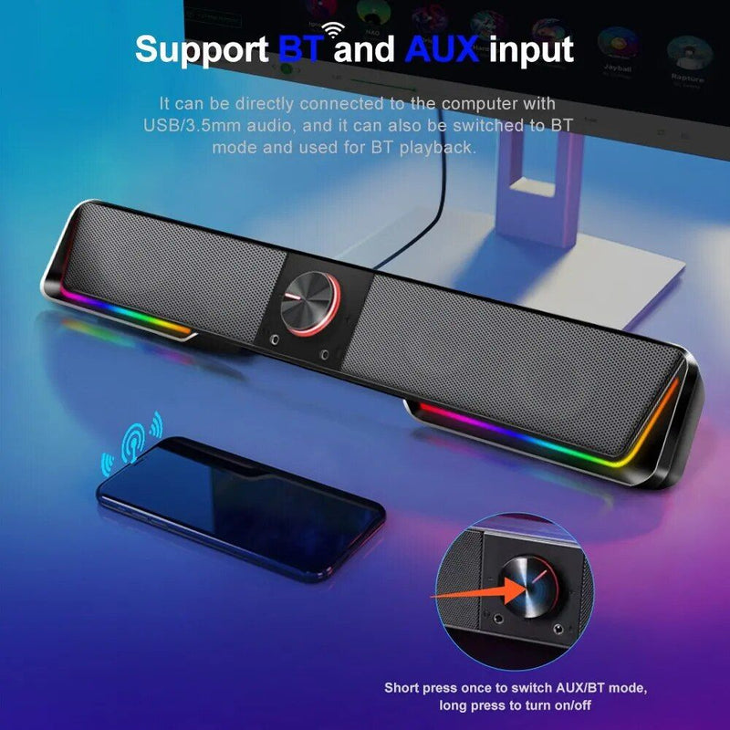 wireless RGB sound bar, view 4 - MRSLM