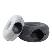 foldable felt cat tunnel bed, view 11 - MRSLM