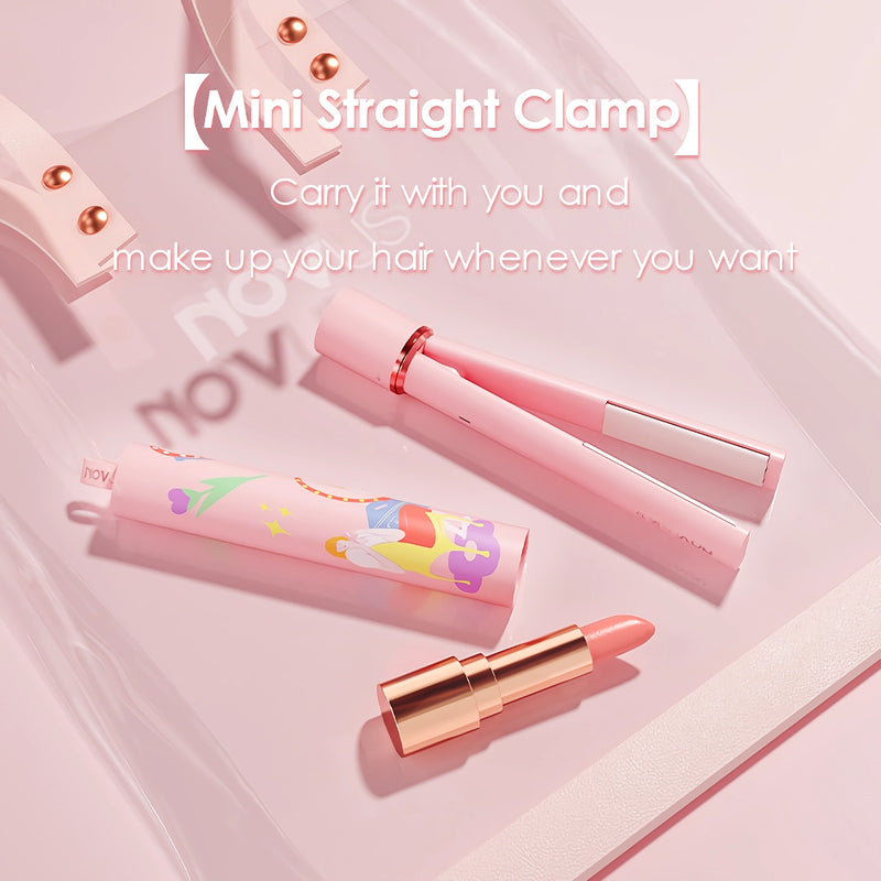 2-in-1 mini ceramic hair straightener and curler, view 3 - MRSLM