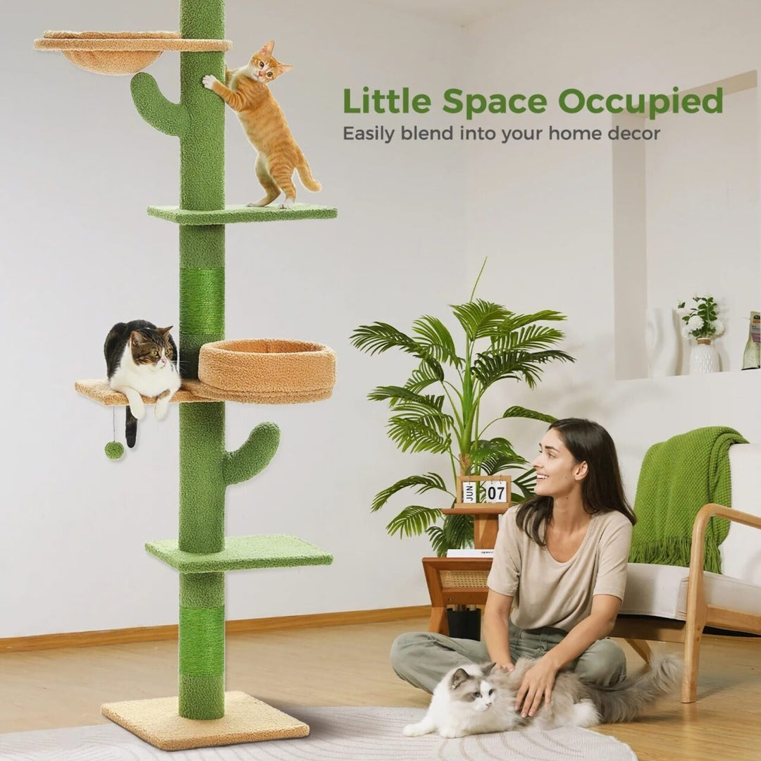 Cactus Cat Tree Floor to Ceiling