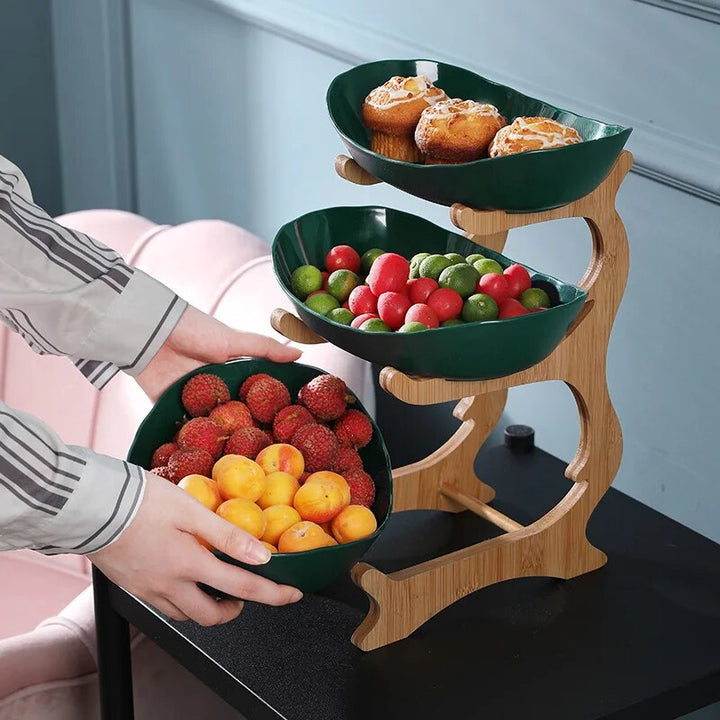 Modern Three-Layer Plastic Fruit Tray | Creative Living Room Home Decor