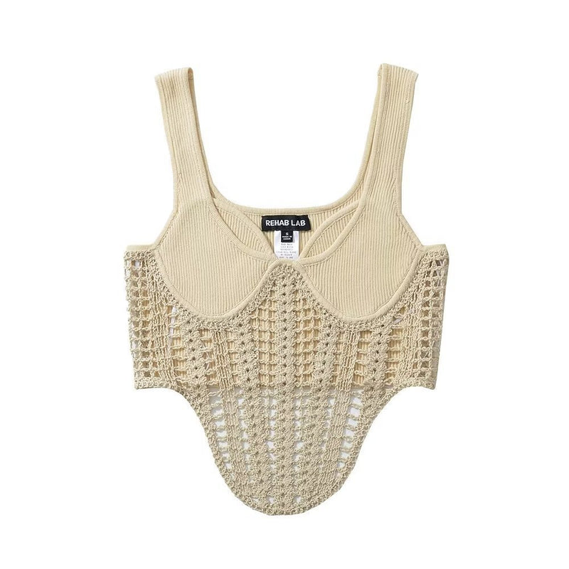 women's solid color knit camisole, view 7 - MRSLM