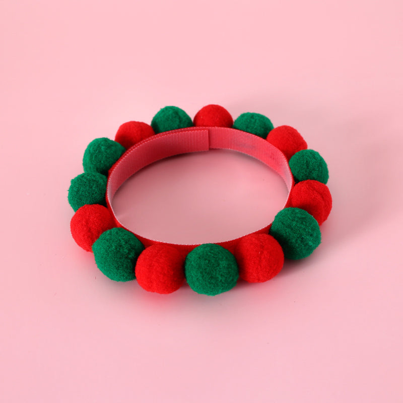 soft plush pet necklace collar, view 5 - MRSLM