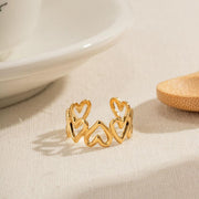 adjustable heart open ring - MRSLM