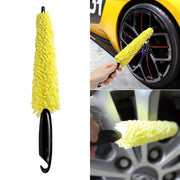 compact car wheel cleaner brush, view 3 - MRSLM