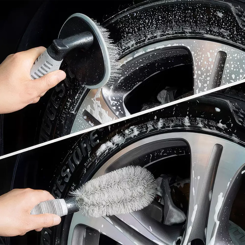 L-shaped car wheel brush, view 6 - MRSLM