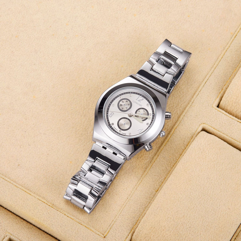 rhinestone luminous quartz watch, view 4 - MRSLM