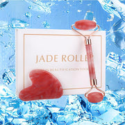 red crystal roller and gua sha set - MRSLM