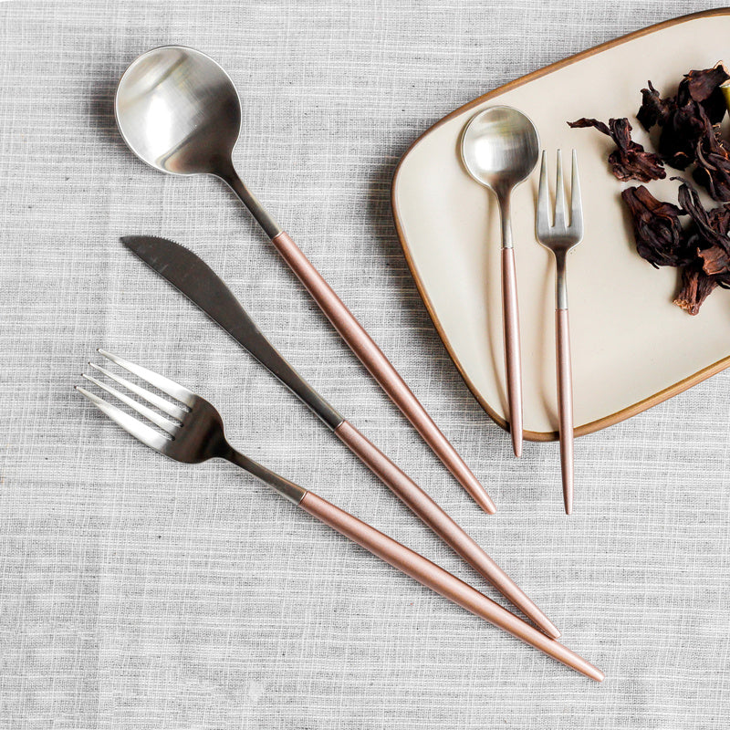 stainless steel cutlery set, view 5 - MRSLM