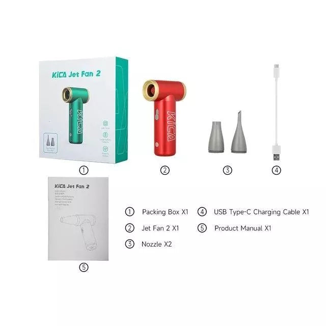 portable jet fan 2 air duster, view 2 - MRSLM