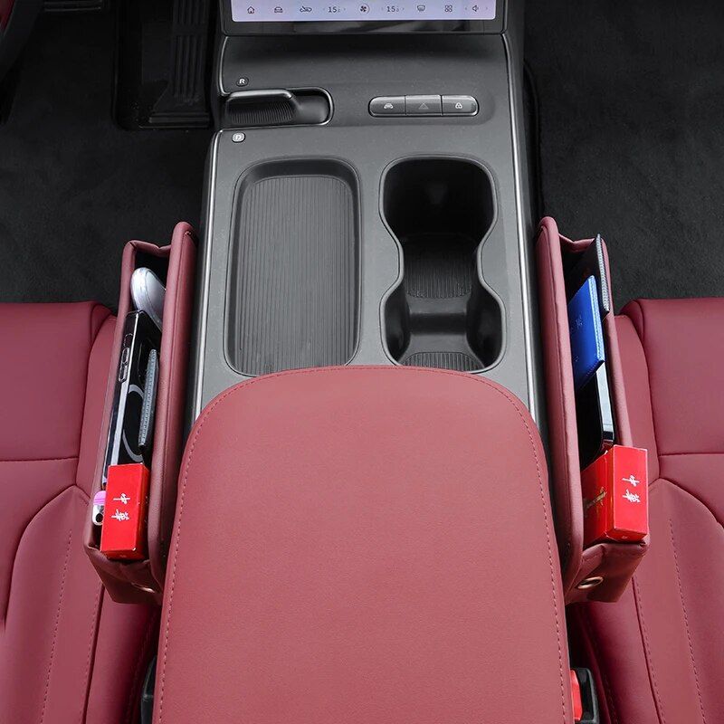 Kia Auto-Mittelkonsolen-Organizer für den Spalt zwischen Vordersitz und Becher-, Schlüssel- und Handyhalterung