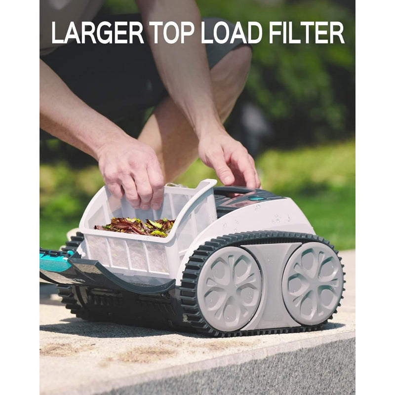 cordless robotic pool cleaner, view 3 - MRSLM