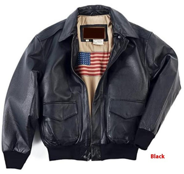 retro oversized fur PU leather coat, view 3 - MRSLM
