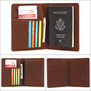 cowhide passport package, view 4 - MRSLM