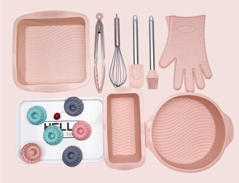 14-piece silicone cake baking set, view 8 - MRSLM