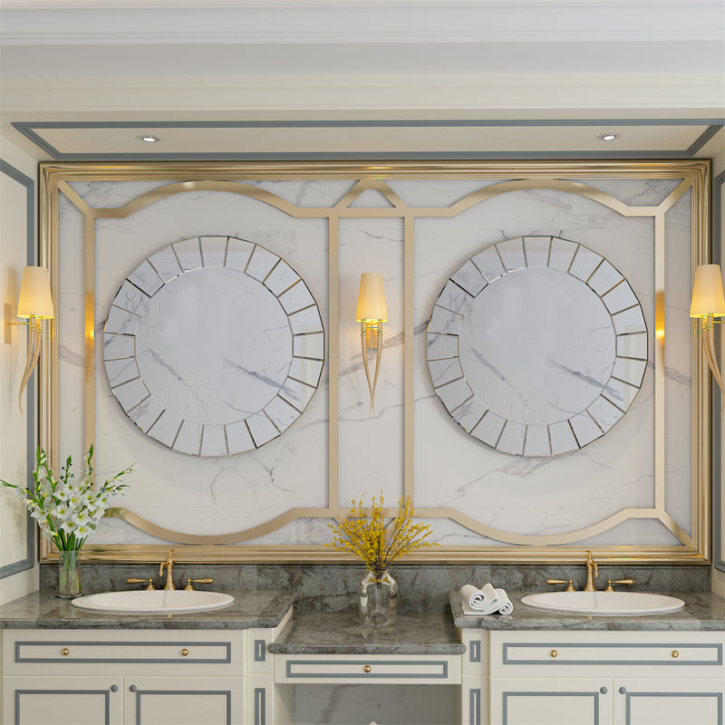 round decorative wall mirror, view 5 - MRSLM