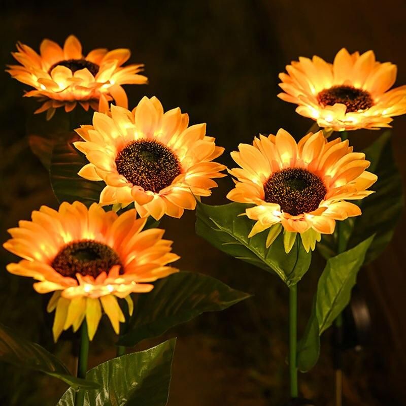 solar sunflower garden lights - MRSLM