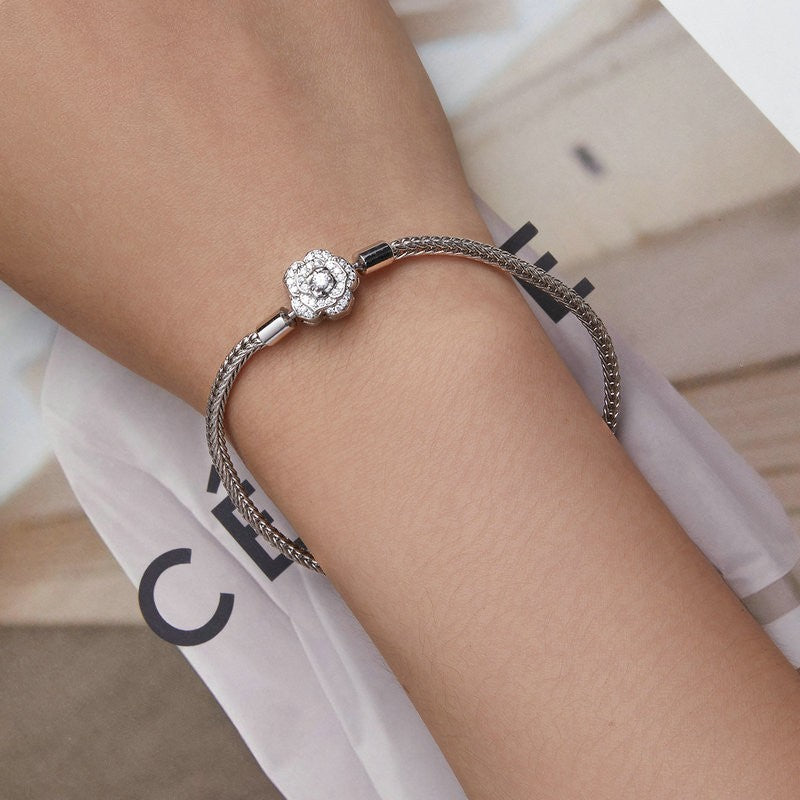 925 Silver Rose Basic Bracelet