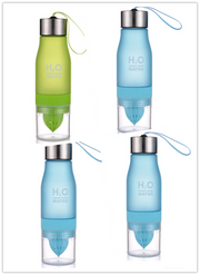 colorful frosted plastic water bottle, view 27 - MRSLM