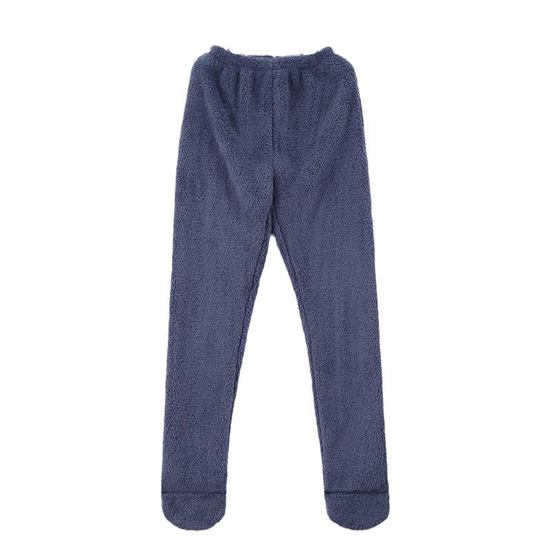 Women's Fleece-Lined Footed Lounge Leggings