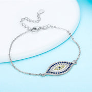 s925 sterling silver demon eye bracelet, view 2 - MRSLM