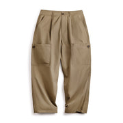 multi-pocket casual wide leg pants, view 2 - MRSLM