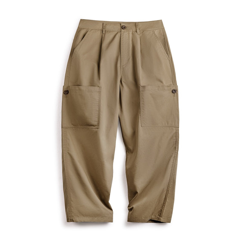 multi-pocket casual wide leg pants, view 2 - MRSLM