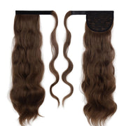 blonde wavy clip-in ponytail extension, view 12 - MRSLM
