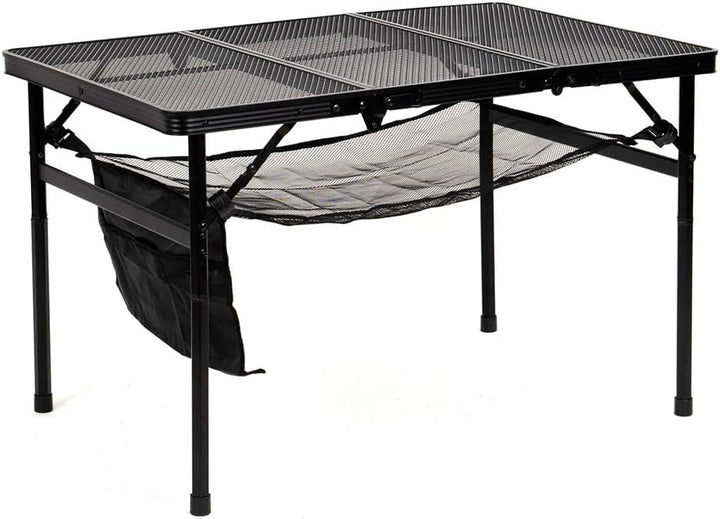 Portable Adjustable Height Folding Aluminum Table for Camping, BBQ, Picnic